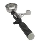 image of Vollrath 47146 Disher, Bowl #30, 1 Oz Capacity, 1-3/4" Stainless Steel with Black Plastic Handle