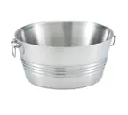 image of Vollrath 47225 - Beverage Bin, 18.5" Top Diameter, Stainless Steel, Double‑Wall Insulated