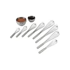 image of Vollrath 47281 French Whip, 12" Long, All Stainless Steel Construction with Textured Handle