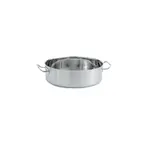 image of Vollrath 47760 Intrigue Brazier/Casserole, 12‑Quart, 18/8 Stainless/Aluminum, 14", Induction Ready