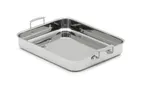 image of Vollrath 49433W Miramar Food Pan, 4.6 Qt, Rectangular, 3-Ply, Induction Ready, Stainless Steel