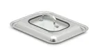 image of Vollrath 49434C Miramar Lid, 11-9/16" x 9-1/4" x 2-1/2", Rectangular Stainless Steel