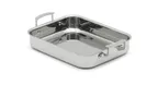 image of Vollrath 49435W Miramar Food Pan, 2.8 Qt., Rectangular, 3-Ply, Induction Ready, Stainless Steel