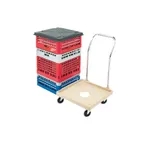 image of Vollrath 52292 Dolly, Dish Rack, Plastic with Center Drain Hole
