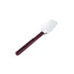 image of Vollrath 58123 High-Temp SoftSpoon™, 13-1/2", White Silicone Spoonula, Red Handle, NSF