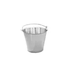 image of Vollrath 58130 Pail, 12 1/2 Quart, Tapered, Stainless Steel, 12" Top Dia., 10" Height