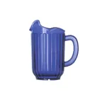 image of Vollrath 6010-44 Tuffex™ I Deluxe Three-Lipped Pitcher, 60 Oz., Polycarbonate, Cobalt Blue, With Handle