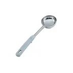 image of Vollrath 62172 Spoodle 4 oz Solid Stainless Steel Spoon Gray Grip ’N Serv Handle, 13-1/2" Length