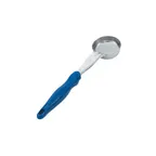 image of Vollrath 6433230 Spoodle 2 oz Spoon, 18/8 Stainless Steel Bowl, Blue Nylon Handle, 12-11/16" L, 2-1/2" Bowl