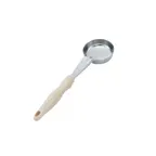 image of Vollrath 6433335 Spoodle, 3 oz Spoon, 18/8 Steel Bowl, Ivory Handle, 13-1/16" L, NSF Certified