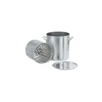 image of Vollrath 68273 Steamer Boiler, 80‑Qt Aluminum 10‑Ga Basket & Cover, NSF, Made in USA