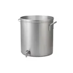image of Vollrath 68661 Stock Pot, 60‑Qt Aluminum with Faucet, Natural, 16" x 17‑1/2" – Made in USA