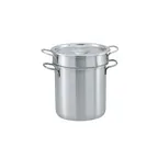 image of Vollrath 77110 Double Boiler, 11‑Qt 18‑8 Stainless Steel, Loop Handles, 11‑7/8" Dia x 8‑3/4" NSF