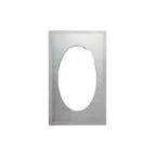 image of Vollrath 8240116 Miramar Template, Oval Pan, Stainless Steel Satin Finish, 12" x 20"