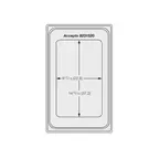 image of Vollrath 8240516 Miramar Template, Rectangle 3/4 Pan, Stainless Steel Finish, NSF, Made in USA