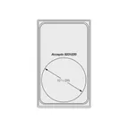 image of Vollrath 8240616 Miramar Template - Round Pan, Stainless Steel, NSF, Fits 12"x20" Wells, USA