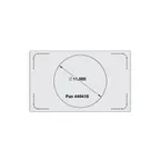 image of Vollrath 8242614 Miramar Single Size Template, Stainless Steel, 21-1/8" x 12-3/4", 1 Large Round Cutout