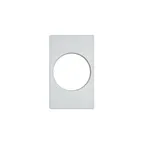 image of Vollrath 8242620 Miramar Template, White Stone Resin, 21-1/8" x 12-3/4", 1 Large Round Cutout