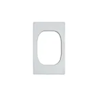 image of Vollrath 8242720 Miramar Template, White Stone Resin, 21-1/8" x 12-3/4", 1 French Oven Cutout