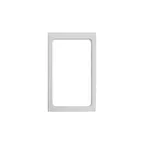 image of Vollrath 8244020 Miramar Template, 1 x 40006 Decorative Pan, White Stone, Thermoset Resin, 12" x 20"