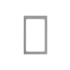 image of Vollrath 8244024 Miramar Template, Gray Granite, 1-40006 Pan, 12"x20", Thermoset Resin