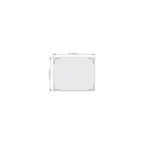 image of Vollrath 8250014 Miramar Double Well Template, Stainless Steel, 21-1/8" x 25-3/4" NSF, Hot/Cold
