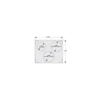 image of Vollrath 8250614 Miramar Double Template, SS,3 Round Cutouts,Fits 49410/49413/49411,21‑1/8"×25‑3/4"