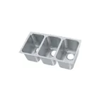 image of Vollrath 9103-1 Weld-In / Undermount Sink, Three Compartment