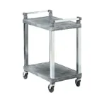 image of Vollrath 97101 2 Shelf Open Utility Cart w/ Chrome Uprights and 200 lbs. Capacity