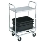 image of Vollrath 97160 Chrome Plated Two-Shelf Thrift-I-Cart - 31.5 x 16 x 36.5