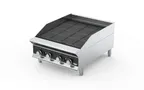 image of Vollrath CBGHD-36 36" ountertop Heavy Duty Gas Radiant/Lava Rock Charbroiler, 120.000 BTU