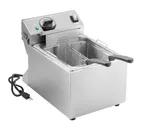 image of Vollrath CF2-3600 Full Pot Countertop Electric Fryer w/ 10-Lb. Capacity, 2 Small Baskets