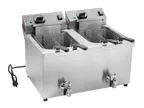 image of Vollrath CF2-3600DUAL-C Split Pot Countertop Electric Fryer w/ 4 Small Baskets, 20-Lb. Capacity