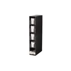 image of Vollrath CTL-4VS Stand Lid & Straw Holder, Black ABS Plastic, 12" Straw Pocket, Rubber Feet