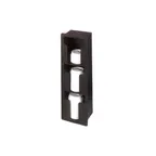 image of Vollrath FML-3V Flush Mount Lid Holder, 3 Columns, Vertical, 6-1/2"W x 5-3/8"D x 19-3/8"H, Black Plastic
