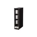 image of Vollrath FML-3VS Lid & Straw Holder, 3 Lid Columns, 1 Straw, Flush Mount, 6-1/2"W x 13"D x 25-1/2"H