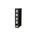 image of Vollrath FML-4VS Lid/Straw Holder, 4 Lid & 1 Straw Columns, 6-1/2"W x 13"D x 31-1/2"H, Black