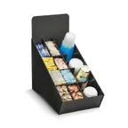 image of Vollrath LDS-4CUP Countertop Organizer, 11-1/2"W x 21-3/4"D x 20-1/4"H, Black ABS, 12 Section