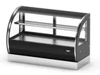 image of Vollrath RDCCV-60 60" Full Service Countertop Refrigerated Display Case with Sliding Glass Door, 2 Shelves