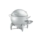 image of Vollrath T3633 D-Lux Soup Chafer Station - 11-Qt Stainless Steel, Hinged Closing Lid, Ladle Tray
