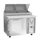 image of Victory VPP46HC 46" 1-Section Refrigerated Pizza Prep Table w/ 1 Door, 12 cu. ft.