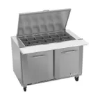 image of Victory VSP48HC-18B 48" Mega Top Sandwich/Salad Prep Table w/ 2 Doors, 18 Pans