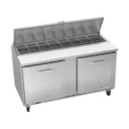 image of Victory VSP60HC-16 60" Two Section Sandwich / Salad Prep Table w/ 2 Doors, 16 Pans