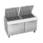 image of Victory VSP60HC-24B 60" Mega Top Sandwich/Salad Prep Table w/ 2 Doors, 24 Pans