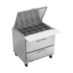 image of Victory VSPD36HC-15B-2 36" Mega Top Sandwich/Salad Prep Table w/ 2 Drawers, 15 Pans