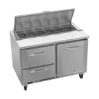 image of Victory VSPD48HC-12-2 48" Sandwich / Salad Prep Table w/ 2 Drawers & 1 Door, 12 Pans