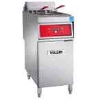 image of Vulcan 1ER50D 15" Floor Model Electric Full Pot Fryer w/ 50 Lbs, Twin Baskets, Digital Controls