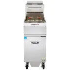 image of Vulcan 1VK85AF PowerFry5™ Full Pot Floor Model Gas Fryer w/ 90 lbs, Capacity, Built-In Filtration