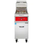 image of Vulcan 1VK85D PowerFry5™ Full Pot Floor Model Gas Fryer w/ 90-lb Capacity, BTwin Baskets