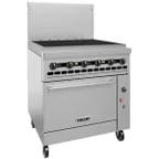 image of Vulcan 36C-36CBP 36" LP Gas Restaurant Range w/ 36" Full Charbroiler, (1) Convection Oven, 128.000 BTU
